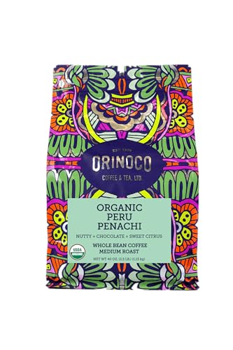 Orinoco Organic Peru café en grano tostado medio 2.5 lb
