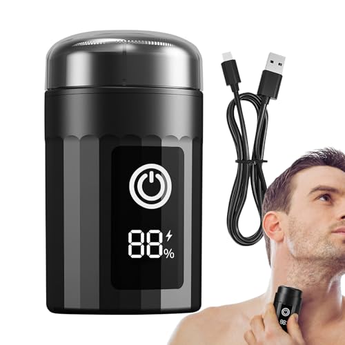 Afeitadora Eléctrica Hombre - Recargable Inalámbrico y Mojado - Cortadora de Barba Seca y Mojada para Hombre,Para barba, cabeza, viaje, hogar, papá, esposo, novio, hermano, cumpleaños, Día del Padre