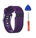 Newest Fitbit Charge HR Band, BeneStellar Silicone Replacement Small Large Band Bracelet Strap for Fitbit Charge HR Wireless Activity Wristband (Small (5.4"-6.2"), Plum 1-Pack)