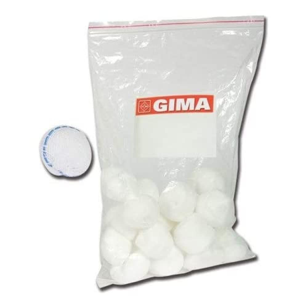 GIMA 35015 Tamponi Rotondi Cotone Ø 15 mm, Confezione 1000 Pezzi