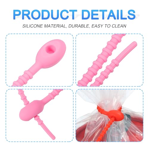 Attaches éclair en silicone premium de 15 cm pour organisation