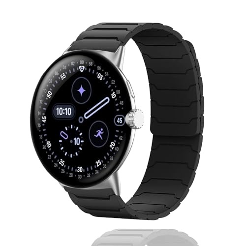 [AnnTec] For Google Pixel Watch 4 / 3 45mm Pixel Watch 4 / 3 / 2 / 1 41mm �o���h �����x���g �R���p�`�u�� �O�[�O���s�N�Z�� �E�H�b�` �����o���h �ւ��x���g �V���R���� �}�O�l�b�g