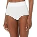 Warner's Women's No Pinching. No Problems. Modern Brief Panty, White, 8