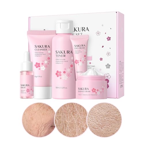 Zasdvn - Zasdvn Kit de soins de la peau pour femme | 5 pièces de crème hydratante | Kit de soin naturel pour peau sèche et sensible | Cadeau pour mère et petite amie pour la maison et les déplacements