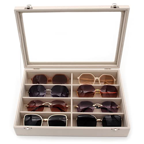 Velvet Sunglasses Organizer with 8 Slots