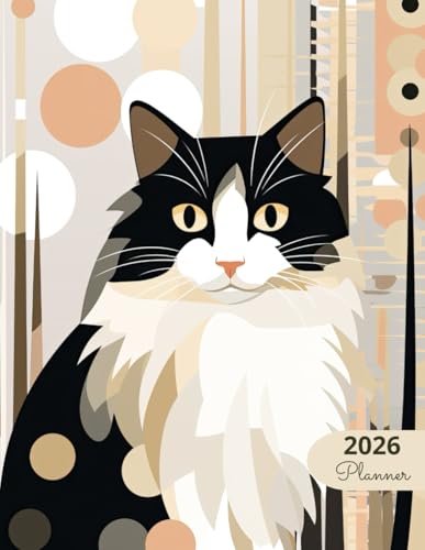 2026 Planner: Classic Cats Norwegian Forest: Stylish Weekly and Monthly Organization image 2