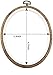 guofa 6.7'' Oval Embroidery Hoops- 2PCS 17x13CM Decorative Cross Stitch Hoops, Imitated Wood Resin Embroidery Frame Hoop for Art Craft Sewing