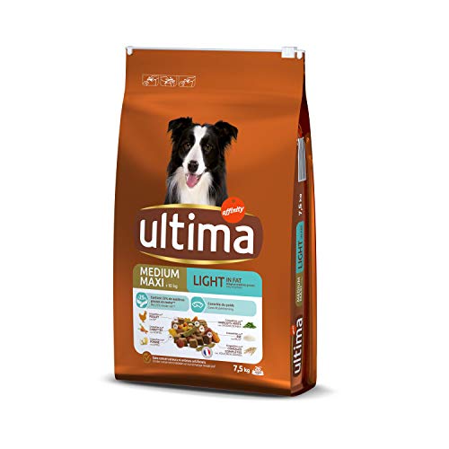 Ultima Croquettes pour Chien Medium-Maxi Light Poulet Riz, 7,5kg