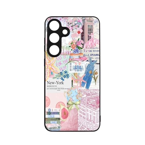 qizjio Collage Phone Case Shockproof Protective Summer Phone Cover for Samsung Galaxy S24 FE