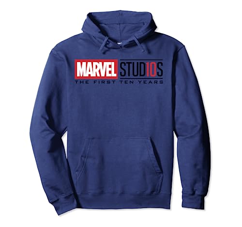 Sweat à capuche noir Marvel Studios First Ten Years pour homme et femme