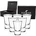 Produktbild Elerise Verona Schnapsgläser Shotgläser Set, 6 Stück, 3cl, Pinnchen Stamper aus Glas mit dickem Boden (6)