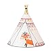 Produktbild Pauleen 48031 Twinkle Tipi Fox Tischleuchte batteriebetrieben Tischlampe LED Kinderzimmerlampe Weiß Fuchs Stoff/Holz