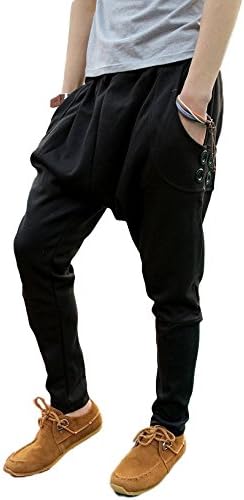 Amazon One Horseman スマート に決まる おしゃれ タイト な サルエル スウェット パンツ メンズ Xxl ブラック ジャージボトム 通販