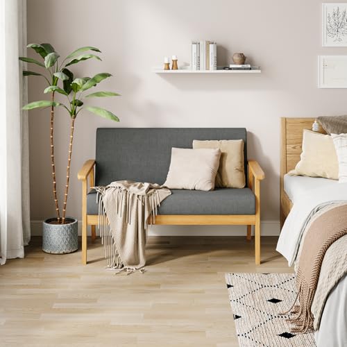 Canapé 2 Places Scandinave Compact Lin, Dripex