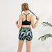 Weixinbuy Teen Girls Swimsuits Size 14 16 Sumemr Fashion 3 Piece Bathing Suit with Palm Swim Shorts Girls' Beach Swimwear