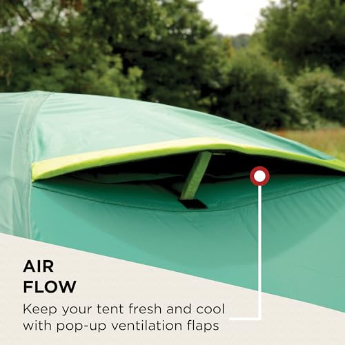 Coleman Kobuk Valley 2 BlackOut Bedroom Tent | 2 person dome-tent with special darkened bedroom| 2 man igloo-tent for festivals and camping | 100% Waterproof with HH 4.500mm & Sewn-in Groundsheet
