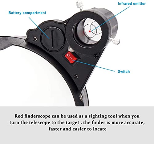 Telescope 114Az Newtonian Reflector Telescope For Astronomy Adults, Great Astronomy Gift For Kids Adults, Comes With Cellphone Adapter & 1.25 Inch 13% T Moon Filter #TOP3