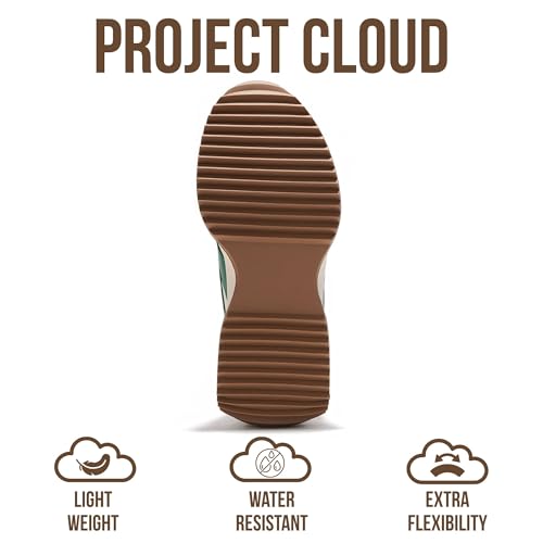 Image of Project Cloud Womens Sneakers - Memory Foam Insole and Lightweight Spring Shoes - Non-Slip Lace Up Trendy Shoes - Fashion Sneakers for Women 2026
