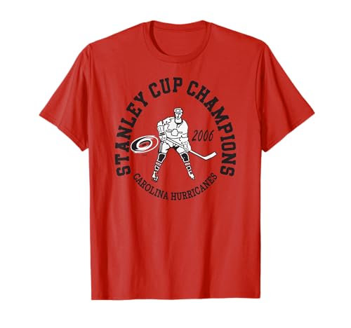 Carolina Hurricanes Stanley Cup Champions 2006 Red T-Shirt