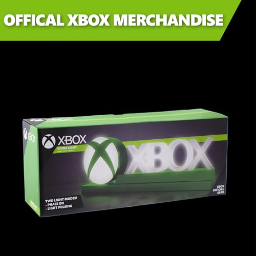 Paladone Green Xbox Icons Light, Dynamic Phasing and Pulsing Light Modes, Officially Licensed