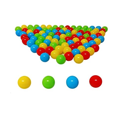 Bällebad24 Koenig-Tom Bolas de baño de plástico de 6 cm de diámetro Cover