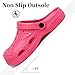 SOSOWHLTE Garden Clogs Mens Arch Support Shoe,Women's Mules & Clogs Comfortable Lightweight Sandals Pink Size 4.5-5 Female,3.5-4 Male