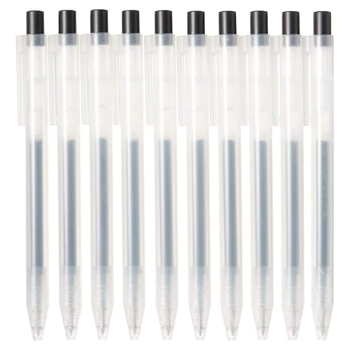 Stylos rétractables Metacrafts noir 0.5mm pour écrire sans rature