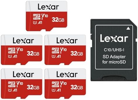 Lexar E-Series 32GB Micro SD Card 5 Pack,