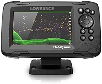Lowrance HOOK Reveal 5 SplitShot - 5-inch Fish Finder with SplitShot Transducer, Preloaded C-MAP US Inland Mapping (Renewed)