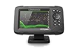 Lowrance HOOK Reveal 5 SplitShot - 5-inch Fish Finder with SplitShot Transducer, Preloaded C-MAP US Inland Mapping (Renewed)