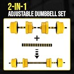 Adjustable Dumbbells Set of 2, 66/88LBS Quick Select Weight | Quick Weight Adjust, 66/88LBS Range, Space Saving Design, Non-Slip Grip, Home Gym Strength