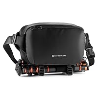 K&F CONCEPT Sac à Dos pour Appareil Photo, Sac à bandoulière Sac carré Sacs de Photographe Étui pour Appareil Photo Reflex Compatible avec Canon/Nikon/Sony/DJI Mavic Drone, M