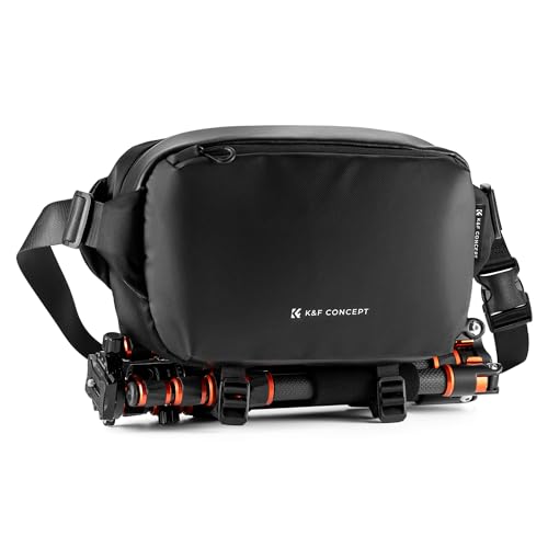K&F Concept Sac à Dos pour Appareil Photo Sac à bandoulière Sac carré Sacs de Photographe Étui rectangulaire pour Appareil Photo Compatible avec Canon/Nikon/Sony Sac à Dos