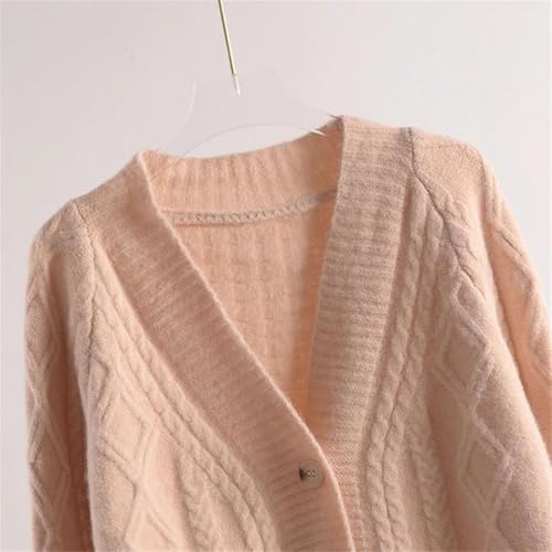 Pull tricoté chaud col en V anti-froid et coupe ajustée chic - 3