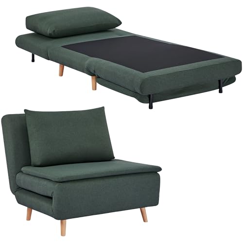 HOMCOM Schlafsessel 3-in-1 Klappbar Extra Breit Schlafsofa mit...