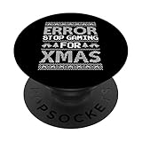 Photo Gallery errore stop gaming per natale divertente natale video gaming fan popsockets popgrip intercambiabile Photo Gallery errore stop gaming per natale divertente natale video gaming fan popsockets popgrip intercambiabile
