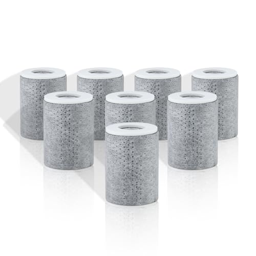 8 Pcs Filter Elements Replacement for ATQ Sink Faucet Extender Swivel Aerator (Aer ator1080) carbon fiber filter cartridges Removes Chlorine Fluoride Heavy Metal(1080° Aerator-8 Carbon Fiber Filter)