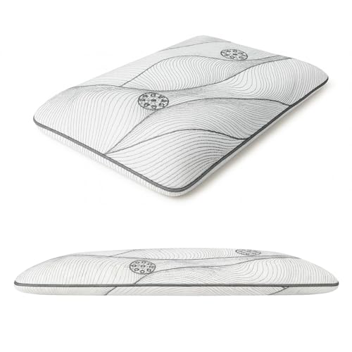 Sove Ultra Slim Memory Foam Pillow | Set of 1 | Size 2.5x24x15.5 Inch | for Low Height Sleep | Slim Profile | Neck Support Pillow | Lightweight, Portable & Travel Friendly | Sleeping Thin Pillow