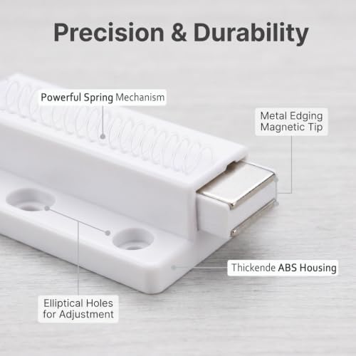 Push to Open Cabinet Hardware Magnetic Push Latch for Cabinet Drawer 2 Pack - 5