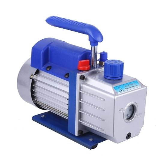 Rotary Vane Vacuum Pump, bomba de vacío de paletas, 110V, 1 etapa, 9 CFM, para sistemas de aire acondicionado HVAC, mantenimiento automotriz y doméstico miniatura 2