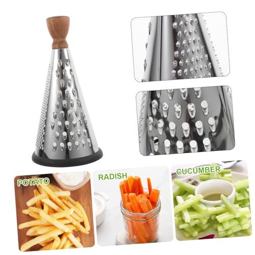 Rallador manual para queso con mango de madera miniatura 3