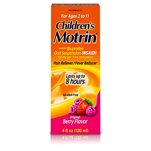 Children's Motrin Oral Suspension, Pain Relief, Ibuprofen, Berry Flavored, 4 Fl Oz #TOP30