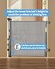 Retractable Baby Gate,Mesh Baby Gate or Mesh Dog Gate,33.6" Tall,Extends up to 55" Wide,Child Safety Gate for Doorways, Stairs, Hallways, Indoor/Outdoor (Gray 33.6"x55")