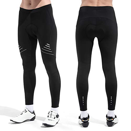 Santic Men's Bike Pants Long 4D Padded Cycling Tights Pants Bicycle Leggings Outdoor Riding #TOP3