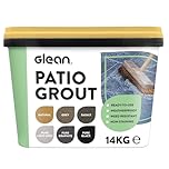 GLEAN Patio Grout | NATURAL | 14kg - 20m² Coverage | Jointing Compound | Brush In Patio Grout For Paving Patios & Block Paving | Self Setting All Weather Application | Ready Mixed