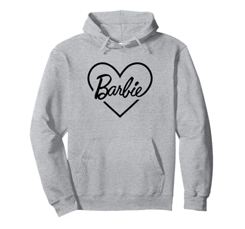 Sweat Barbie Heart Logo en coton premium avec capuche doublée