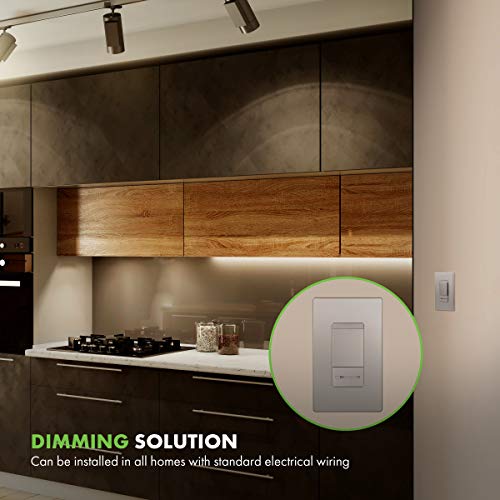 Topgreener Dimmer Switch With Light Adjustment Slider, Single Pole Or 3 Way, 150W Led, 600W Incandescent/Halogen, 120V 60Hz, Ul Listed, Tgdmds-120-Nk, Nickel #TOP3