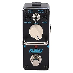 [RETRO BLUE DESIGN] Unleash your creativity with the Overdrive Effect Pedal, adorned in a classic retro blue finish that not only looks stunning but also stands out on any pedalboard. Crafted from a durable metal case, this compact pedal not only off...