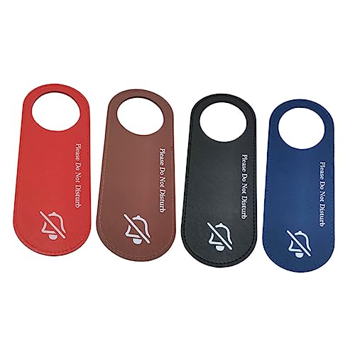 NUOBESTY 4 adet Kapı Tabelası Lütfen Rahatsız Etmeyin Yatak Odası ve Banyo için Dekoratif Kapı Levhası Ofis ve Oteller için Pratik Uyarı Levhası Toplantı Odaları ve Özel Toplantılar için Pratik U