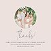 Bliss Collections Thank You Place Setting, Gold Foil, Table Place Cards for Weddings, Receptions, Rehearsals, Dinner Parties, Events and Celebrations, 4